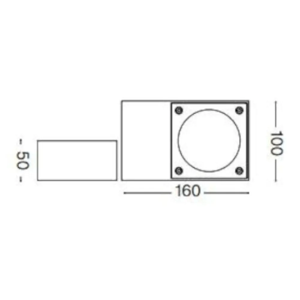Applique Da Esterno-Ideal Lux Sirio ap1 applique da esterno bianca ip65
