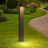 Lampioni Da Giardino-Ideal Lux Sirio pt2 h80 lampione da giardino ip44 grigio 80cm