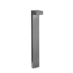 Lampioni Da Giardino-Ideal Lux Sirio pt2 h80 lampione da giardino ip44 grigio 80cm