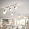 Illuminazione A Binario-Selezionato da Mazzolaluce Sistema a binario 300cm angolare monofase bianco con 7 spot e27 orientabili
