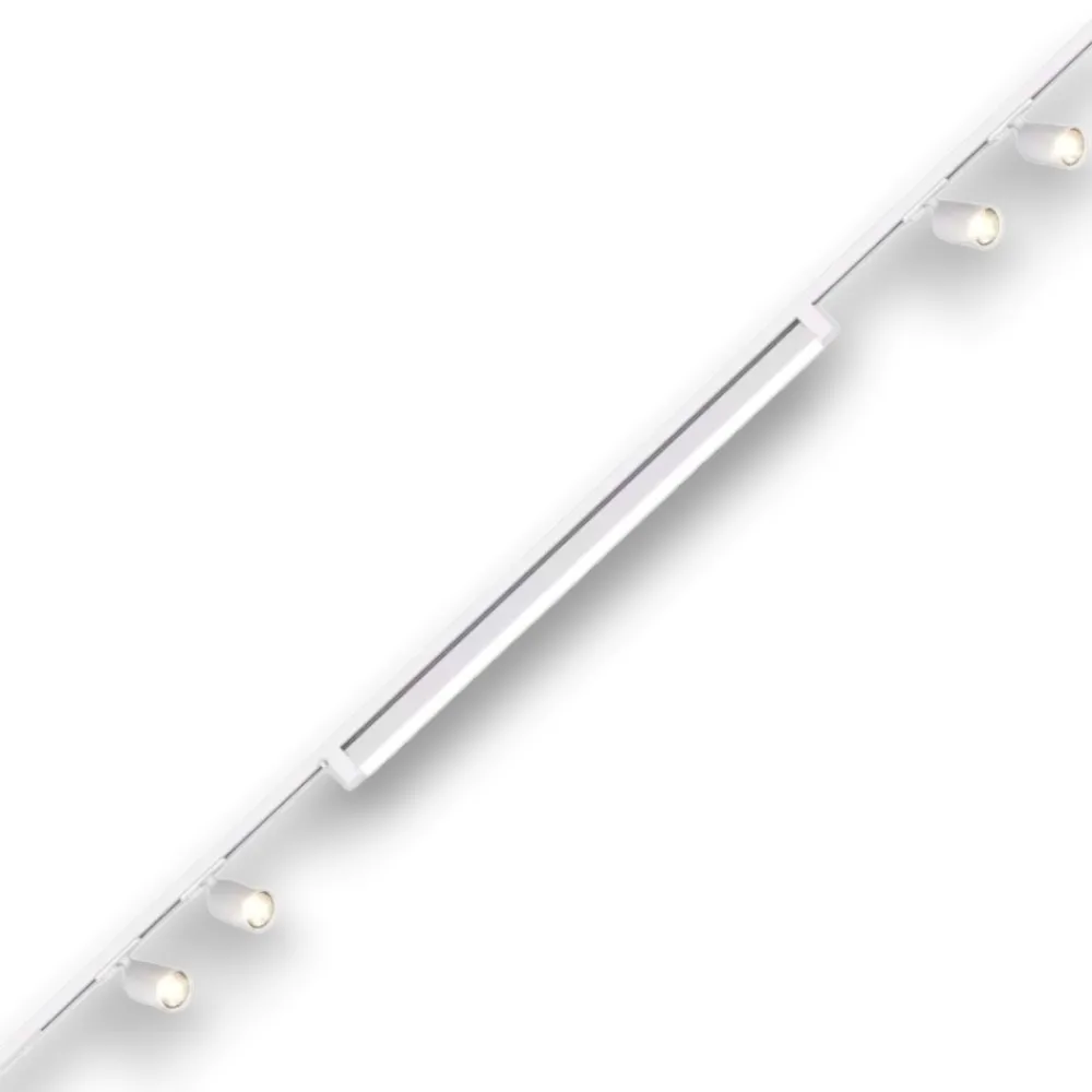 Illuminazione A Binario-Selezionato da Mazzolaluce Sistema a binario 200cm bianco led 40w 3000k con spot orientabili