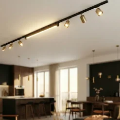 Illuminazione A Binario-Selezionato da Mazzolaluce Sistema a binario 300cm con spot monofase modulo led 40w 4000k