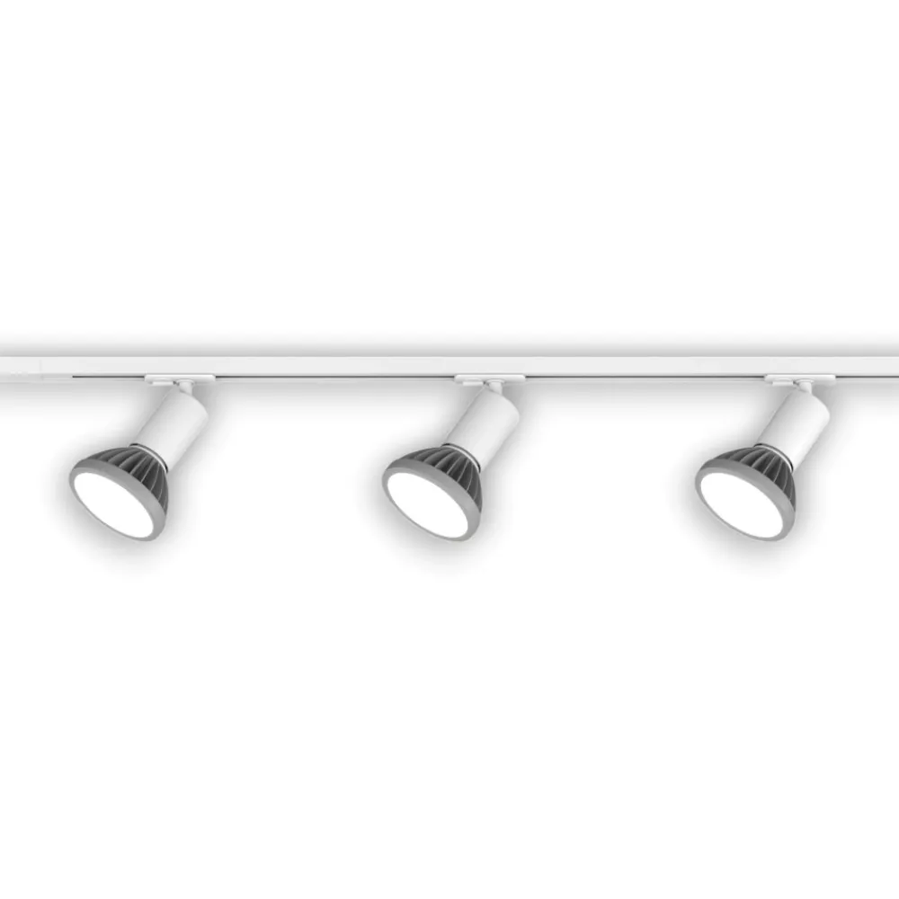 Illuminazione A Binario-Selezionato da Mazzolaluce Sistema a binario 100cm monofase bianco spot e27 orientabili