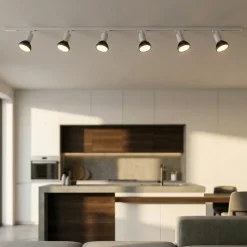 Illuminazione A Binario-Selezionato da Mazzolaluce Sistema a binario 200cm monofase bianco 6 spot e27 orientabili