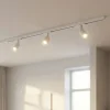 Illuminazione A Binario-Top Light Sistema a binario monofase 100cm bianco con 3 luci spot orientabili