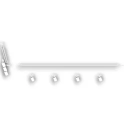 Illuminazione A Binario-Selezionato da Mazzolaluce Sistema binario angolare 300cm bianco monofase con 7 spot orientabili