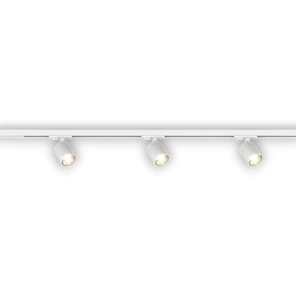 Illuminazione A Binario-Selezionato da Mazzolaluce Sistema binario 100cm bianco con 3 spot orientabili