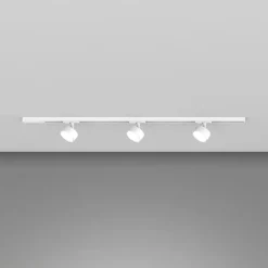 Illuminazione A Binario-Selezionato da Mazzolaluce Sistema binario 100cm bianco con 3 spot gx53 monofase orientabili