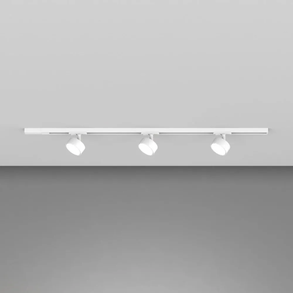 Illuminazione A Binario-Selezionato da Mazzolaluce Sistema binario 100cm bianco con 3 spot gx53 monofase orientabili