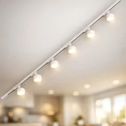 Illuminazione A Binario-Selezionato da Mazzolaluce Sistema binario 200cm bianco con 6 spot gx53 orientabili monofase
