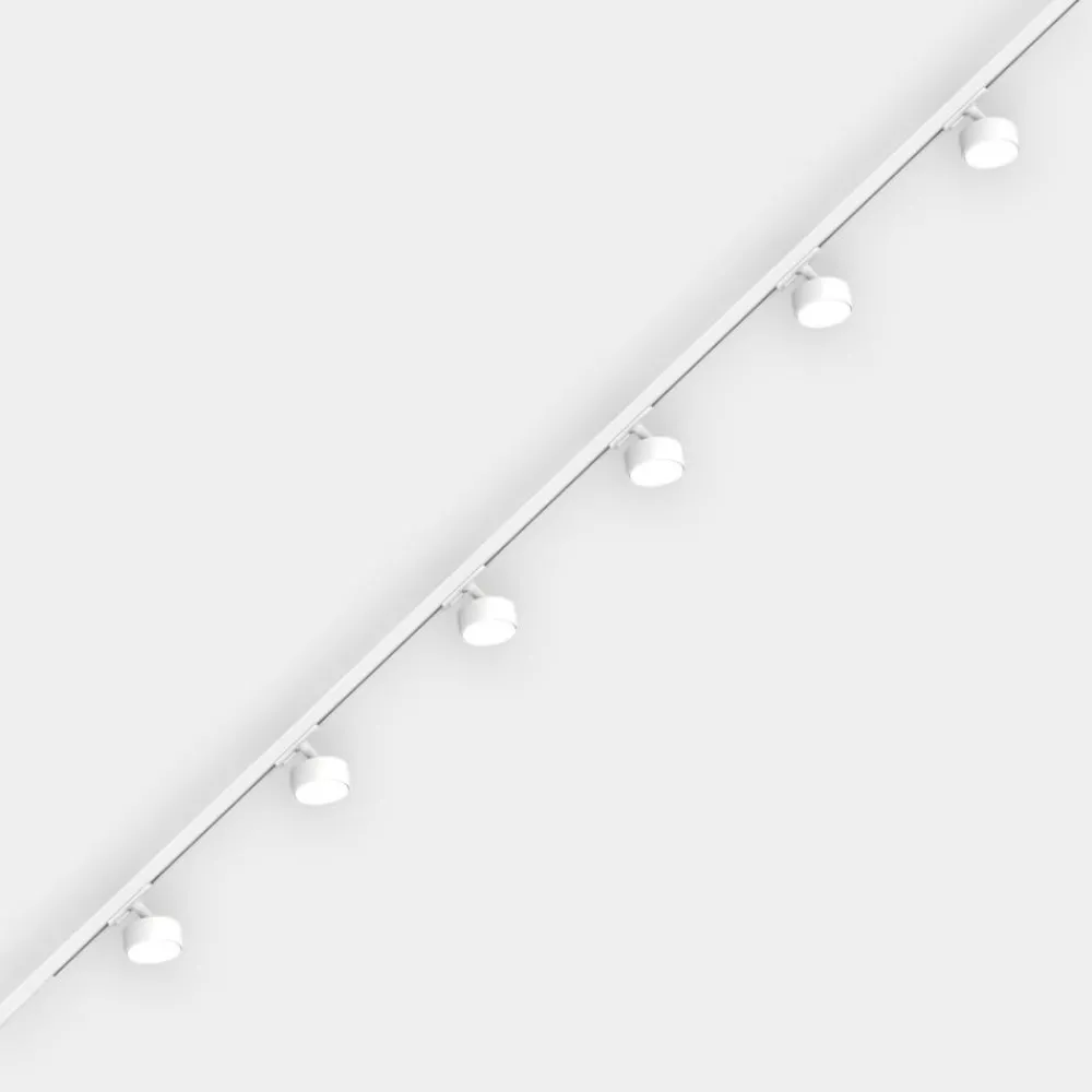 Illuminazione A Binario-Selezionato da Mazzolaluce Sistema binario 200cm bianco con 6 spot gx53 orientabili monofase