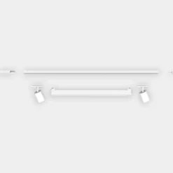 Illuminazione A Binario-Selezionato da Mazzolaluce Sistema binario 100cm bianco led 28w 4000k monofase spot orientabili