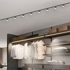 Illuminazione A Binario-Selezionato da Mazzolaluce Sistema binario 300cm nero monofase con spot gx53 orientabili