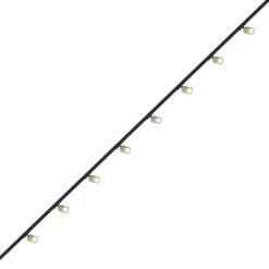 Illuminazione A Binario-Selezionato da Mazzolaluce Sistema binario 300cm sabbia monofase elettrificato nero con 8 spot