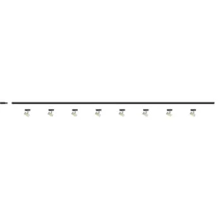 Illuminazione A Binario-Selezionato da Mazzolaluce Sistema binario elettrificato 300cm monofase con spot gx53 sabbia