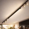 Illuminazione A Binario-Selezionato da Mazzolaluce Sistema binario modulo led 40w 3000k nero oro con spot