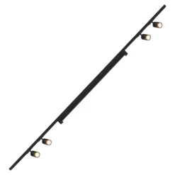 Illuminazione A Binario-Selezionato da Mazzolaluce Sistema con spot a binario 200cm nero led 40w 4000k