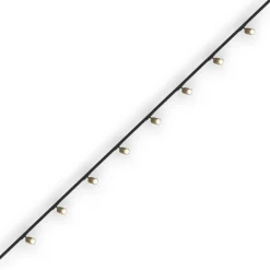 Illuminazione A Binario-Selezionato da Mazzolaluce Sistema illuminazione a binario 300cm nero con 8 spot oro