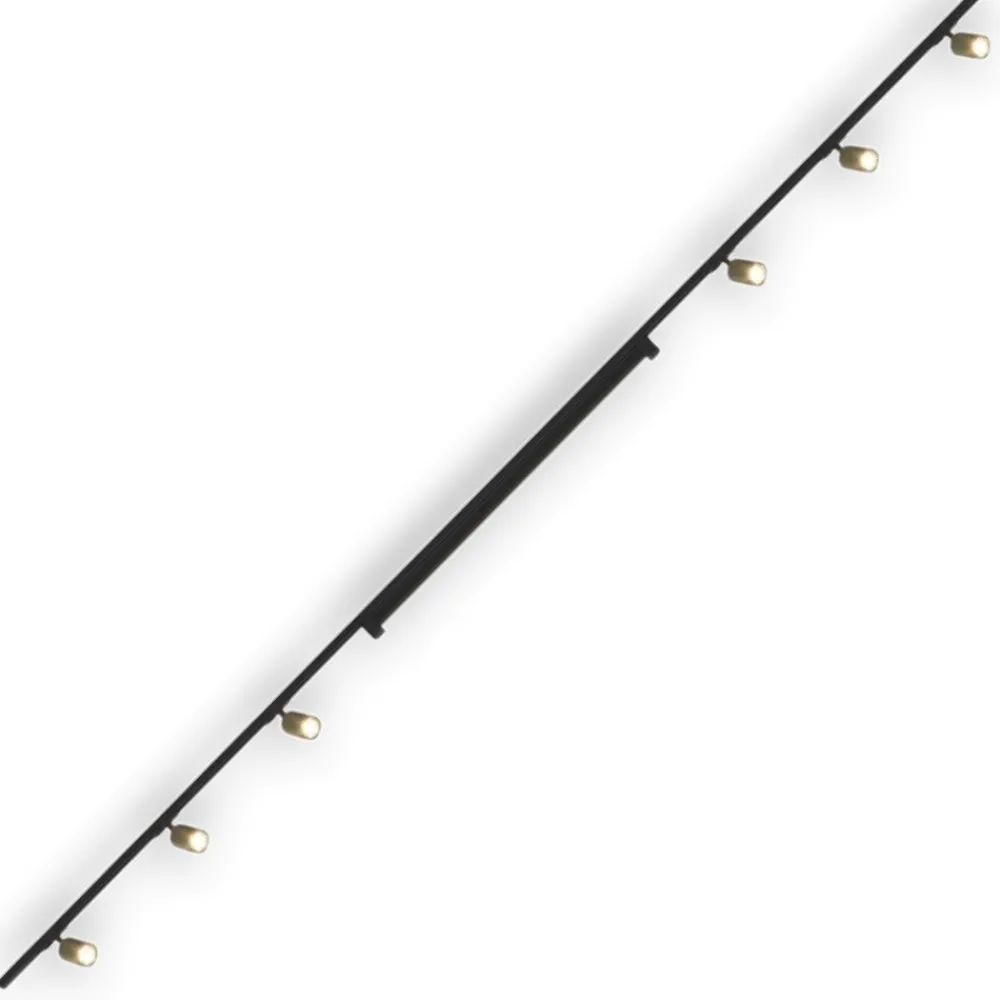 Illuminazione A Binario-Selezionato da Mazzolaluce Sistema illuminazione a binario 300cm nero oro led 40w 3000k