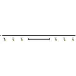 Illuminazione A Binario-Selezionato da Mazzolaluce Sistema illuminazione a binario 300cm nero oro led 40w 3000k