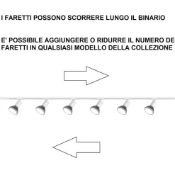 Illuminazione A Binario-Selezionato da Mazzolaluce Sistema illuminazione binario monofase 100cm nero con 3 spot sabbia