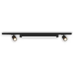 Illuminazione A Binario-Selezionato da Mazzolaluce Sistema luci a binario binario led modulo nero 28w 3000k con spot orientabili