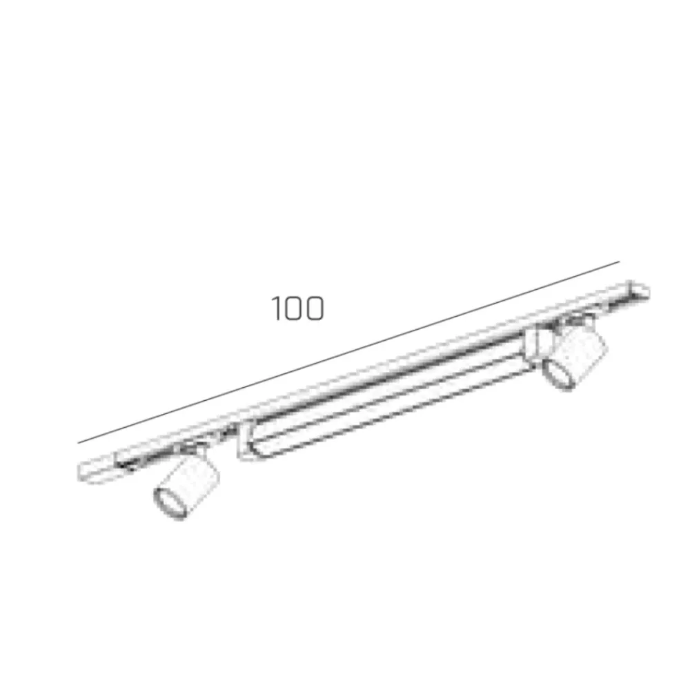 Illuminazione A Binario-Selezionato da Mazzolaluce Sistema luci a binario 100cm modulo led 28w 3000k nero oro spot orientabili