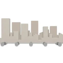 Appendiabiti Da Parete-Selezionato da Mazzolaluce Skyline appendiabiti moderno legno tortora