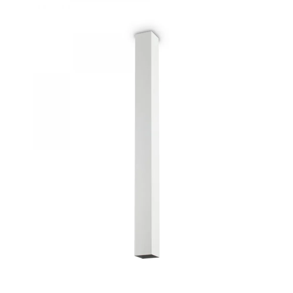 Faretti Da Soffitto-Ideal Lux Sky pl1 h75 idea lux faretto squadrato da soffitto led 5w 3000k bianco