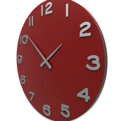 Orologi Da Parete Moderni-Selezionato da Mazzolaluce Smarty number orologio moderno da parete rotondo legno colore rubino