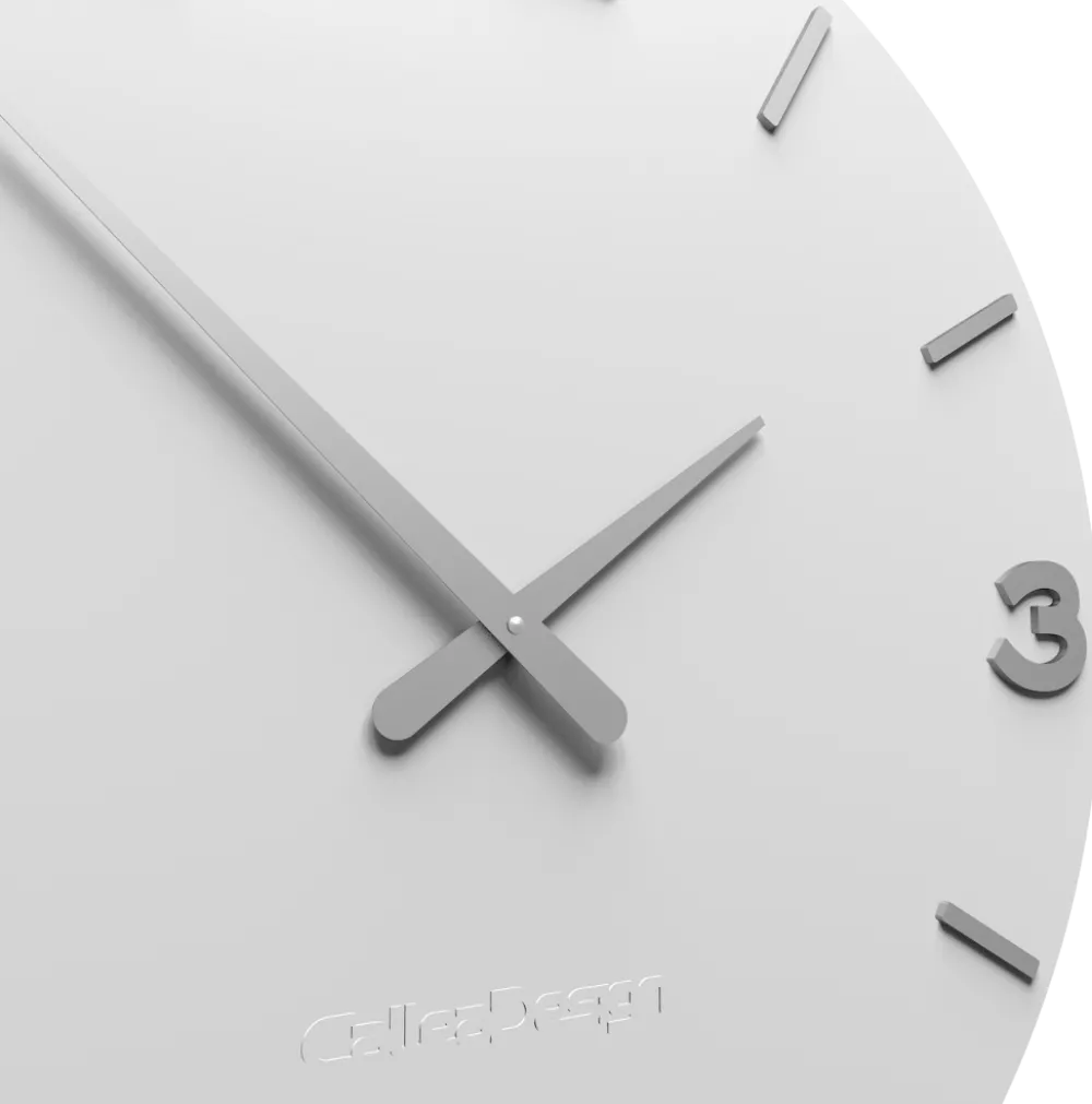 Orologi Da Parete Moderni-Selezionato da Mazzolaluce Smarty orologio da parete moderno rotondo legno bianco grigio