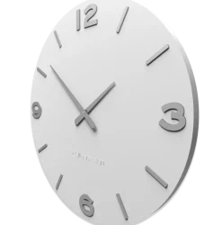 Orologi Da Parete Moderni-Selezionato da Mazzolaluce Smarty orologio da parete moderno rotondo legno bianco grigio
