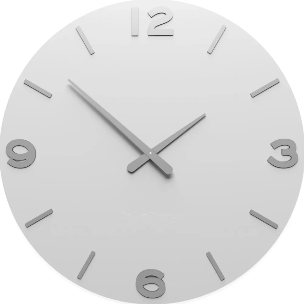Orologi Da Parete Moderni-Selezionato da Mazzolaluce Smarty orologio da parete moderno rotondo legno bianco grigio