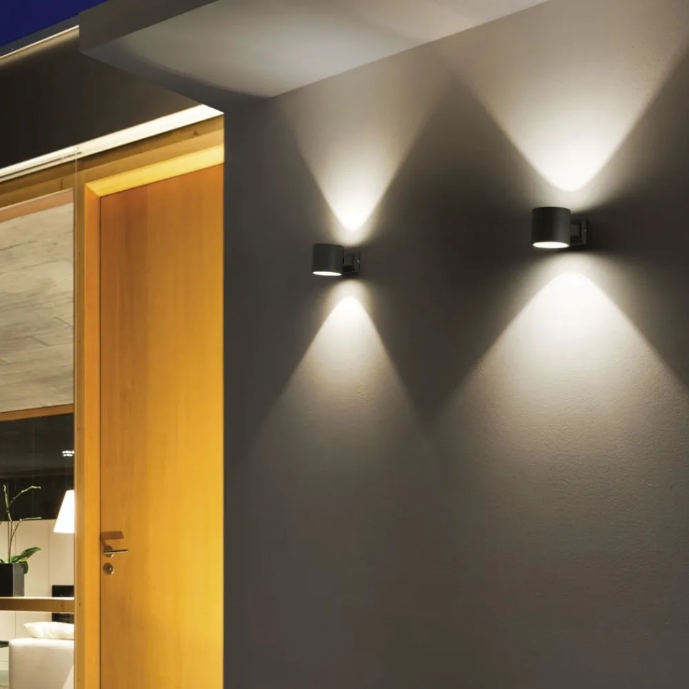 Applique Da Esterno-Ideal Lux Snif ap1 round applique da esterno ip54 bianco