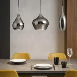 Lampadari Moderni-Ideal Lux Soft sp3 fume lampadario 3 vetri fume