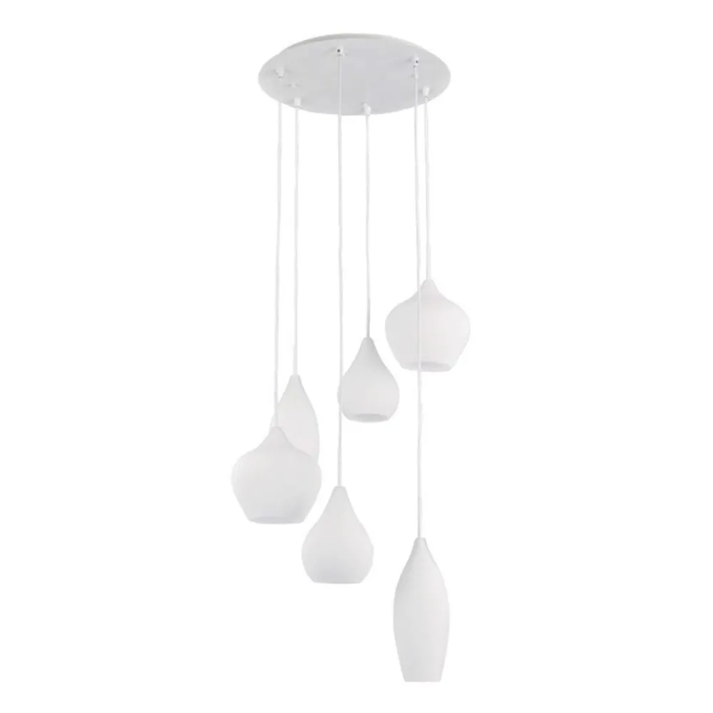 Lampadari Moderni-Ideal Lux Soft sp6 lampadario bianco moderno