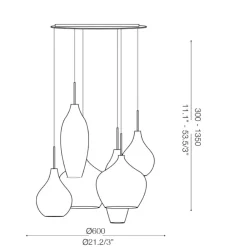 Lampadari Moderni-Ideal Lux Soft sp6 lampadario bianco moderno