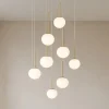 Lampadari Moderni-Ondaluce So jewel 8 lampadario oro sfere di vetro moderno