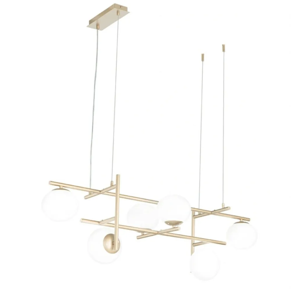 Lampadari Moderni-Ondaluce So jewel 6 lampadario moderno sei luci oro per salotto