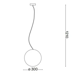 Lampadario Camera Da Letto-Ideal Lux Sole sp1 d30 lampadario per camera da letto