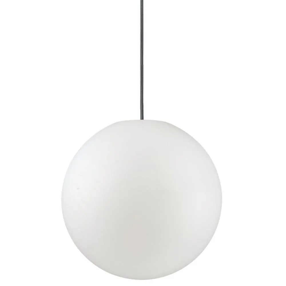 Lampadari Moderni-Ideal Lux Sole sp1 d40 lampadario sfera bianca