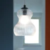 Lampade A Sospensione-Ondaluce So madagascar 2 lampada a sospensione vetro trasparente