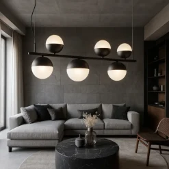 Lampadari Moderni-Ondaluce So mali nero lampadario led moderno