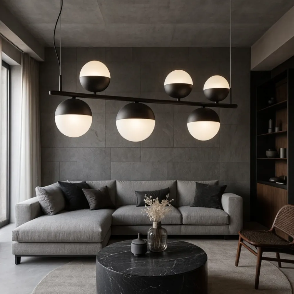 Lampadari Moderni-Ondaluce So mali nero lampadario led moderno