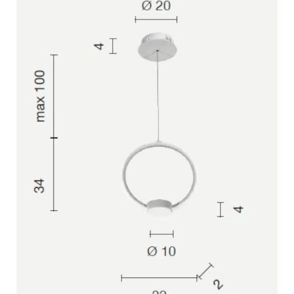 Lampadari Moderni-Ondaluce So omega pc bianco lampadario moderno led
