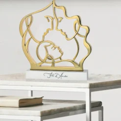 Soprammobili Moderni-Bongelli Preziosi Soprammobile fili d'amore famiglia oro h30