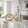 Soprammobili Moderni-Bongelli Preziosi Soprammobile moderno coppia infinito 25x23cm oro