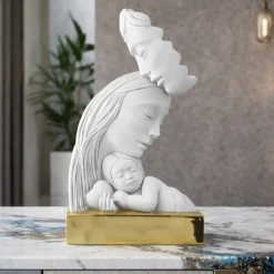 Soprammobili Moderni-Bongelli Preziosi Soprammobile scultura famiglia base oro