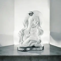 Soprammobili Moderni-Bongelli Preziosi Soprammobile statuetta nascita base argento