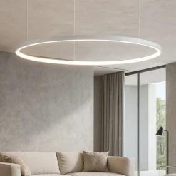 Lampadari Moderni-Ondaluce So soel 80 bianco lampadario cerchio led moderno